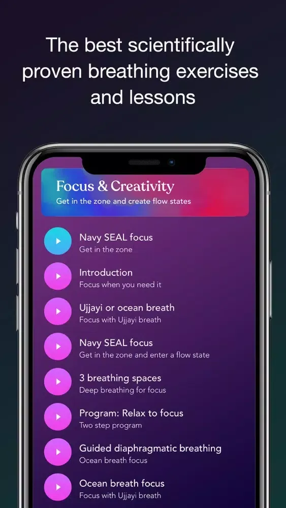 Zrzuty ekranu Fall asleep - Breath Hacking