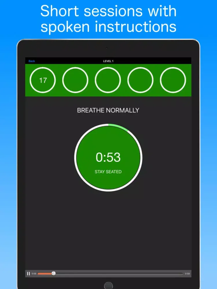 Zrzuty ekranu 30 Day Breathing Challenge iPad 