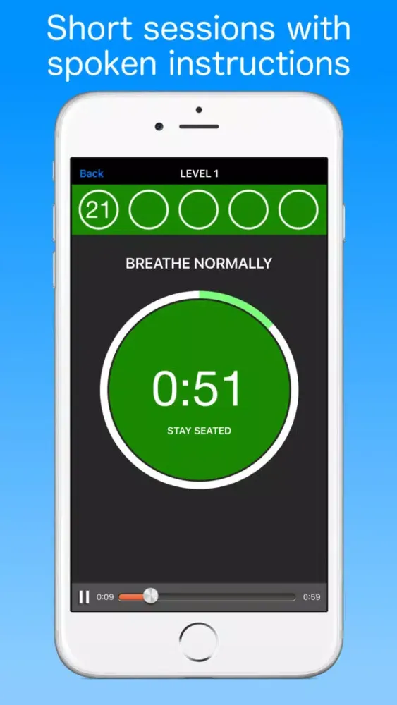 Zrzuty ekranu 30 Day Breathing Challenge