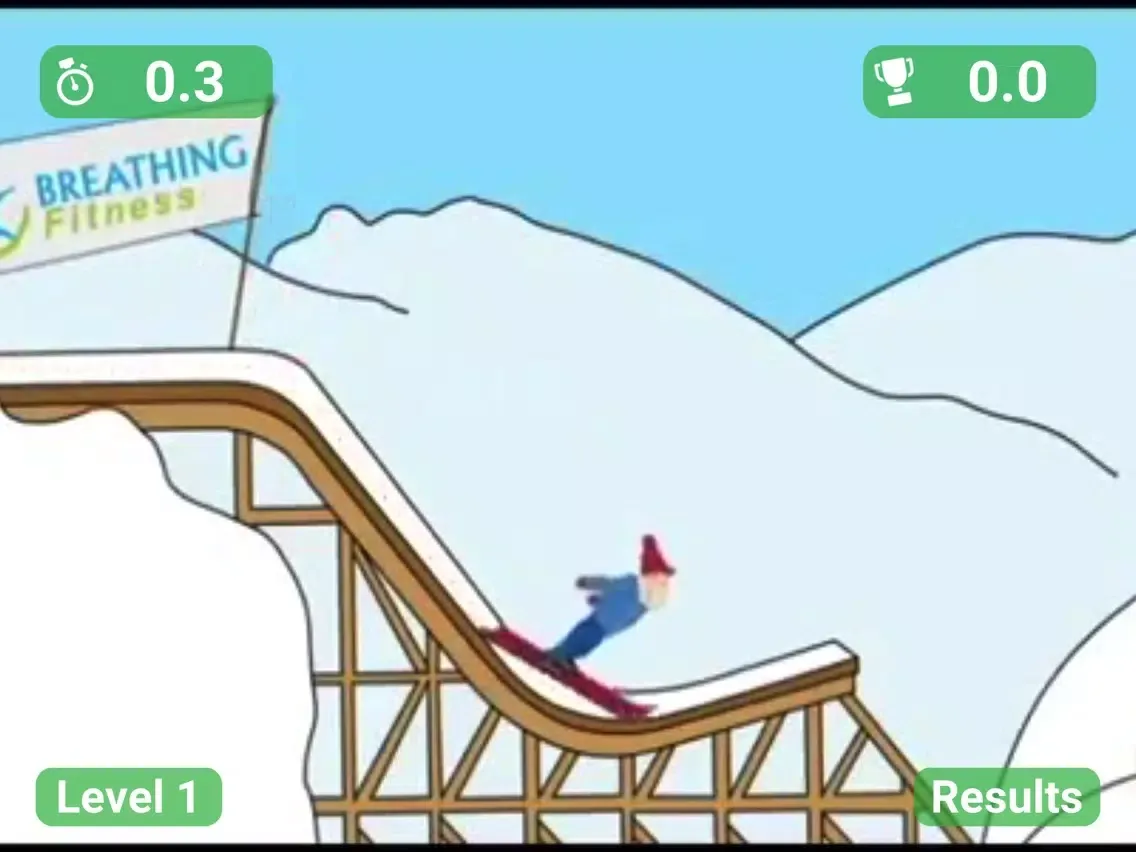 Ski Jumper (Breathing Buddy) iPad  Ekran Görüntüleri