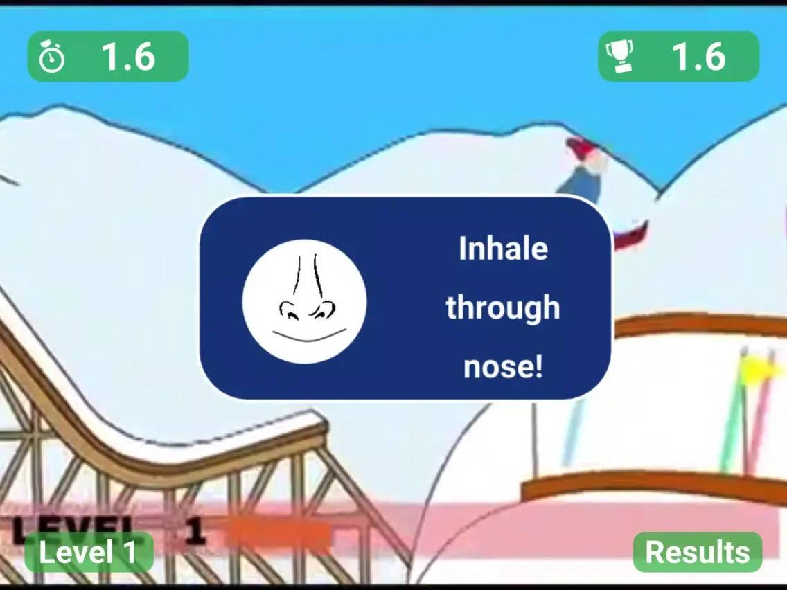Ski Jumper (Breathing Buddy) iPad  Ekran Görüntüleri