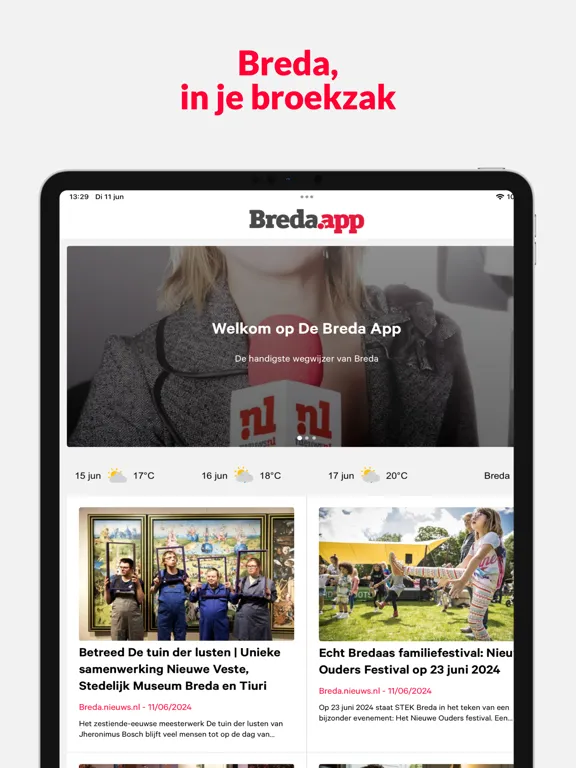 De Breda App iPad 應用截圖
