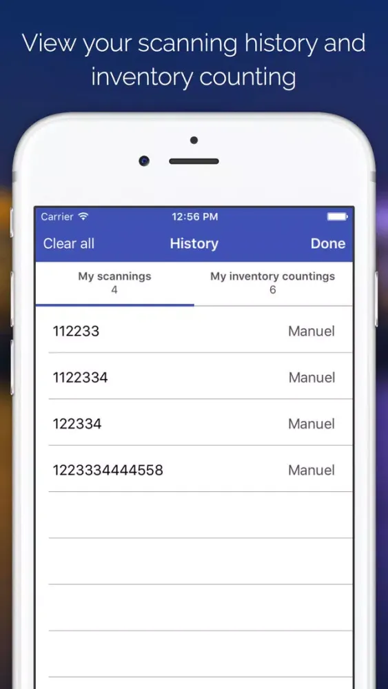 Screenshot di AX Inventory