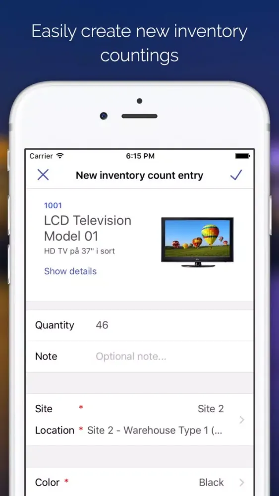Screenshot di AX Inventory