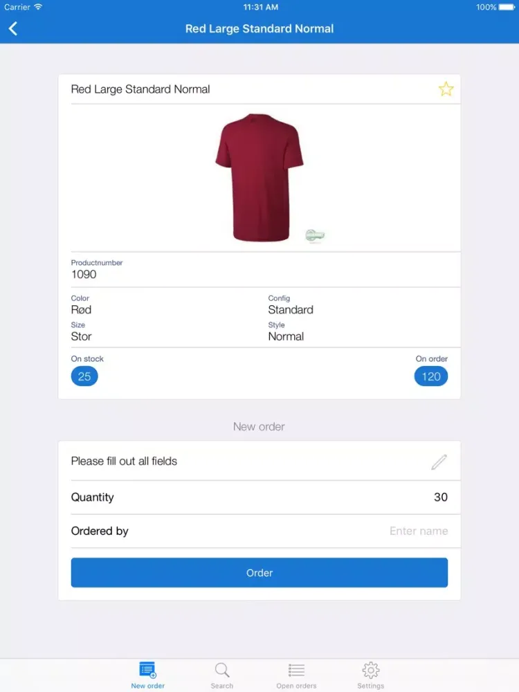 تصاویر AX QuickOrder iPad 