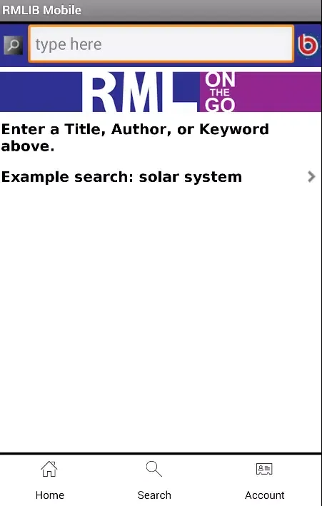 Rolling Meadows Library App Screenshots