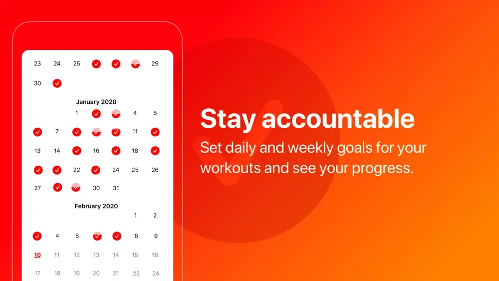 Capturas de tela do Red Effect Workout Companion®