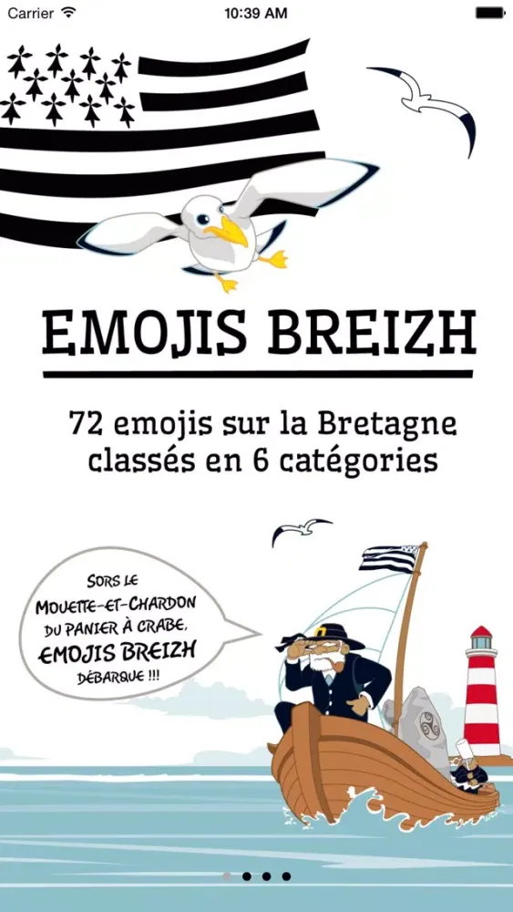 Tangkapan layar Emojis Breizh