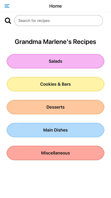 Grandma Marlene's Recipes स्क्रीनशॉट