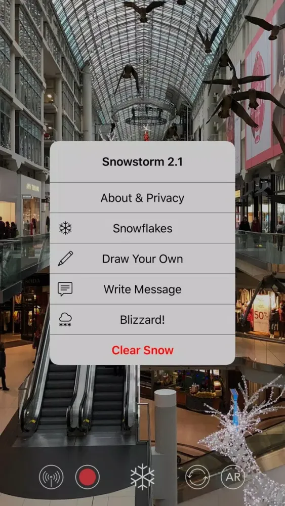 Snowstorm AR Ekran Görüntüleri
