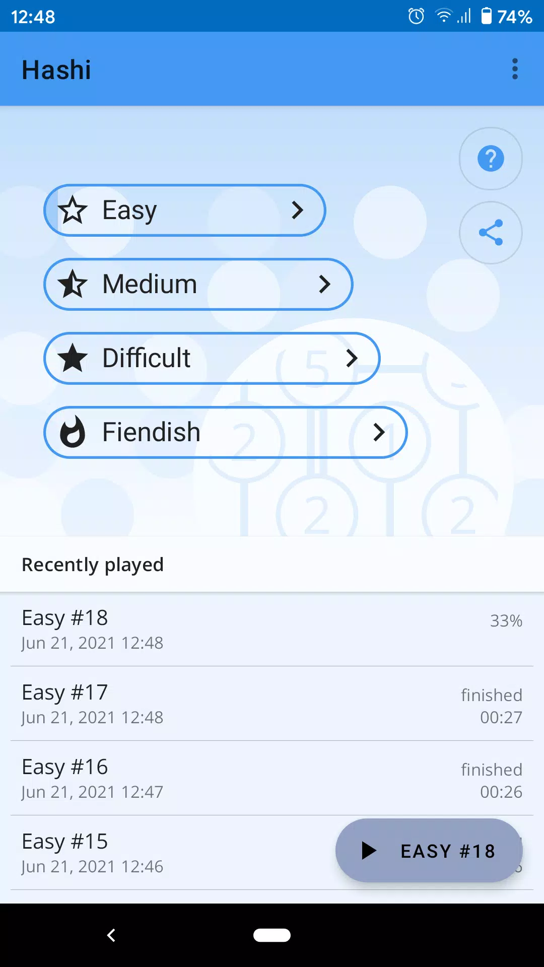Hashi Screenshots