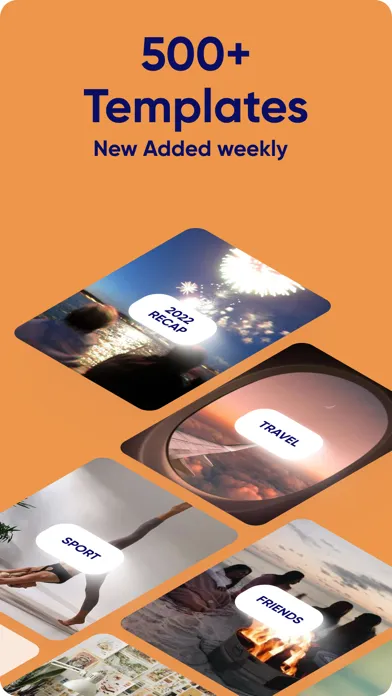 Recap: Reels Editor Templates Screenshots
