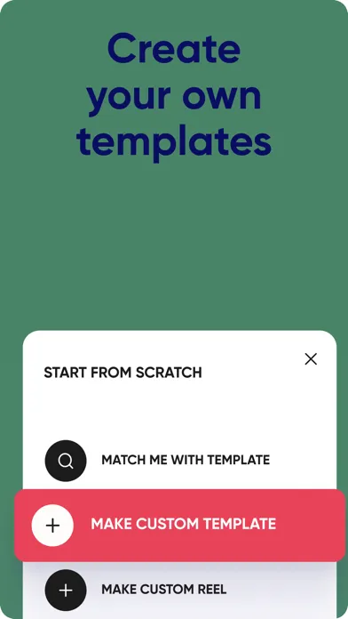 Recap: Reels Editor Templates Screenshots