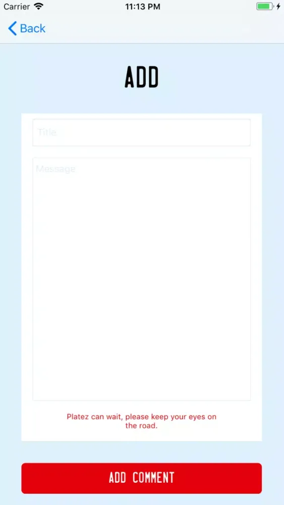 ภาพหน้าจอของ Platez App