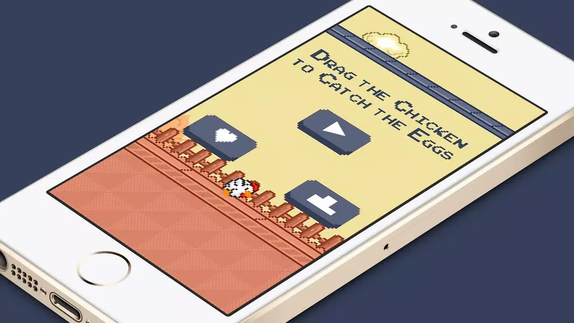 ภาพหน้าจอของ Catch the Eggs! Fun Arcade Game