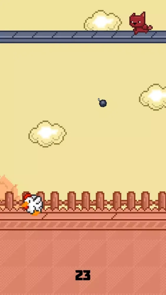 ภาพหน้าจอของ Catch the Eggs! Fun Arcade Game