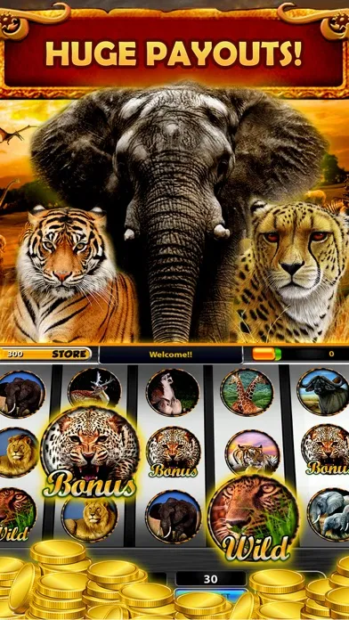 Capturas de tela do Safari Sundown Slots Casino