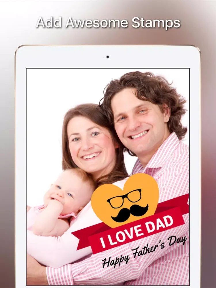Capturas de tela do Your Photos —> Father’s Day Cards, Pro Version iPad 