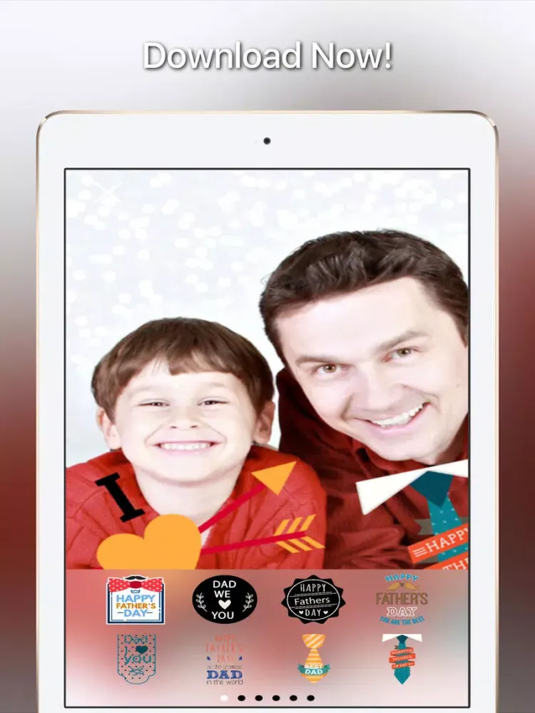 Capturas de tela do Your Photos —> Father’s Day Cards, Pro Version iPad 