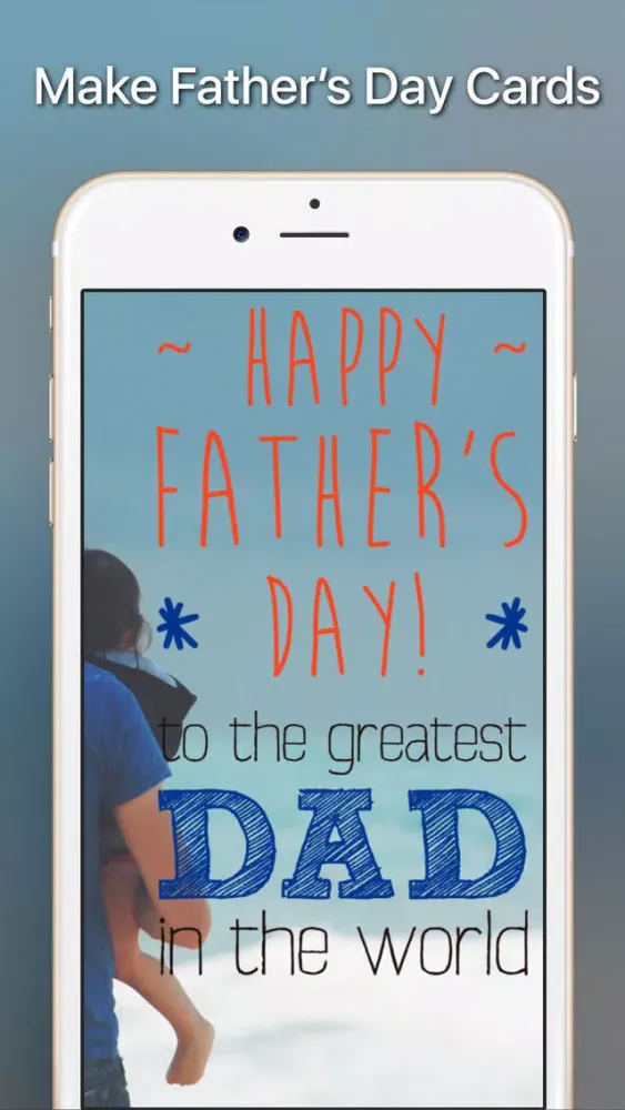 Capturas de tela do Your Photos —> Father’s Day Cards, Pro Version