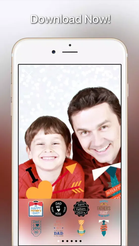 Capturas de tela do Your Photos —> Father’s Day Cards, Pro Version