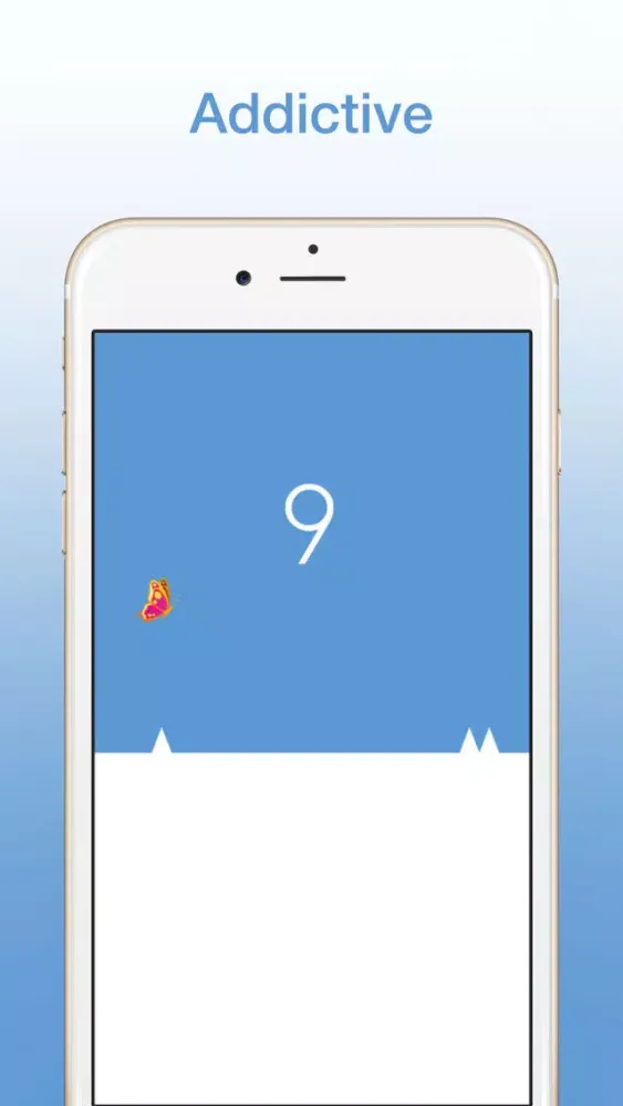 Captures d'écran de Fly Butterfly: Tap-to-Bounce Arcade Game