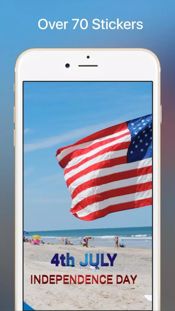 Your Photos —> July 4th Cards... with 76 Independence Day Stickers! Screenshots