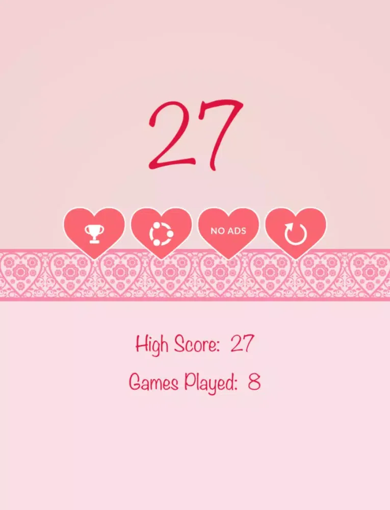 Capturas de pantalla de Love Me Not? Valentine’s Day Heart Bounce iPad 
