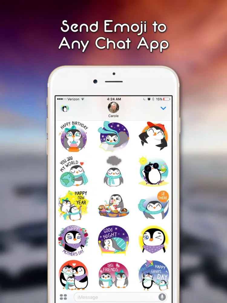 Pemoji - Penguin Emoji Stickers! iPad  سکرین شاٹس