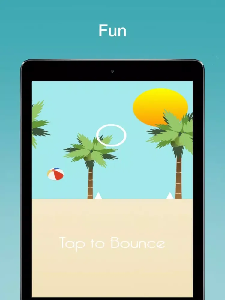 Summer Beach Ball Champion: Tap to Bounce, Avoid the Spikes! iPad  Screenshots