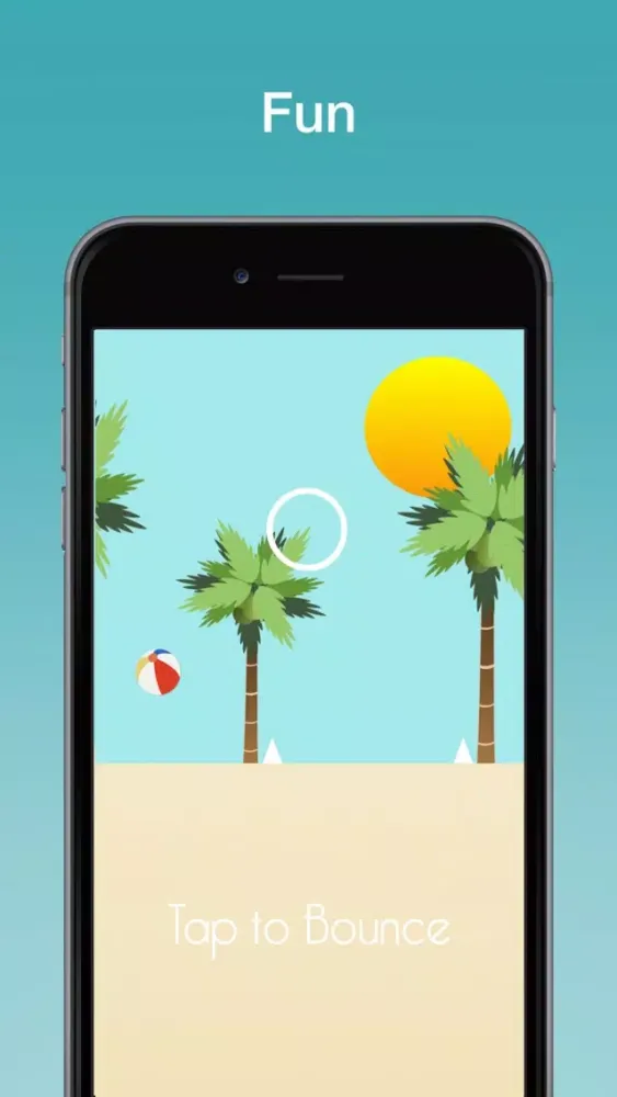 Summer Beach Ball Champion: Tap to Bounce, Avoid the Spikes! Screenshots