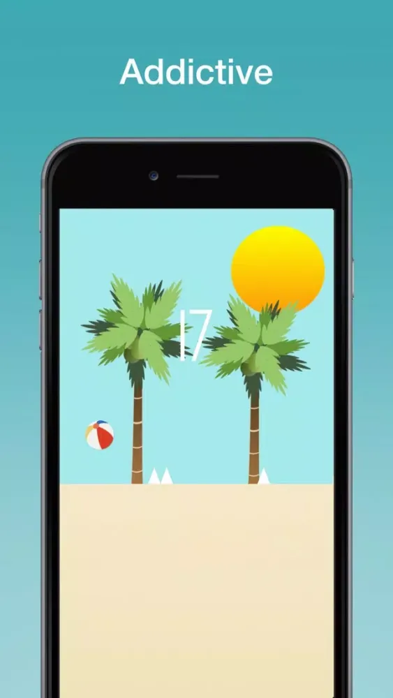 Summer Beach Ball Champion: Tap to Bounce, Avoid the Spikes! Screenshots