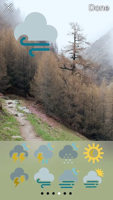 Ảnh chụp màn hình của Iconic Weather Stickers