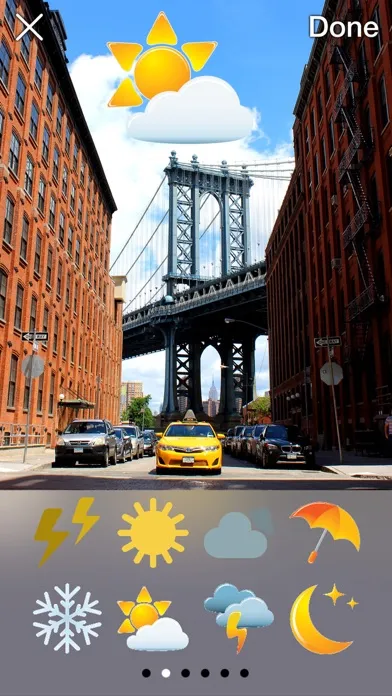 Ảnh chụp màn hình của Iconic Weather Stickers