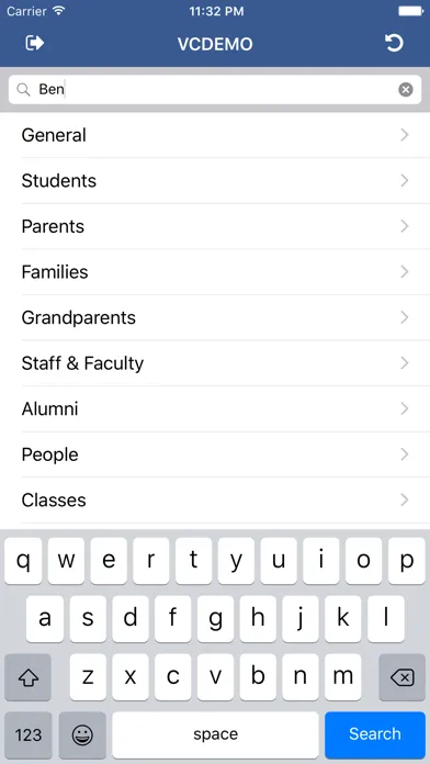 Veracross Directory for Admins スクリーンショット
