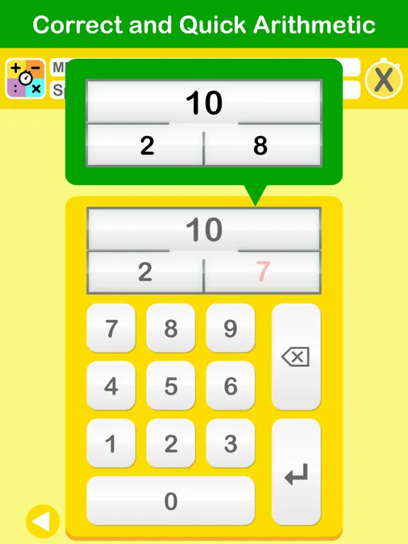 Correct and Quick Arithmetic iPad  স্ক্রিনশট