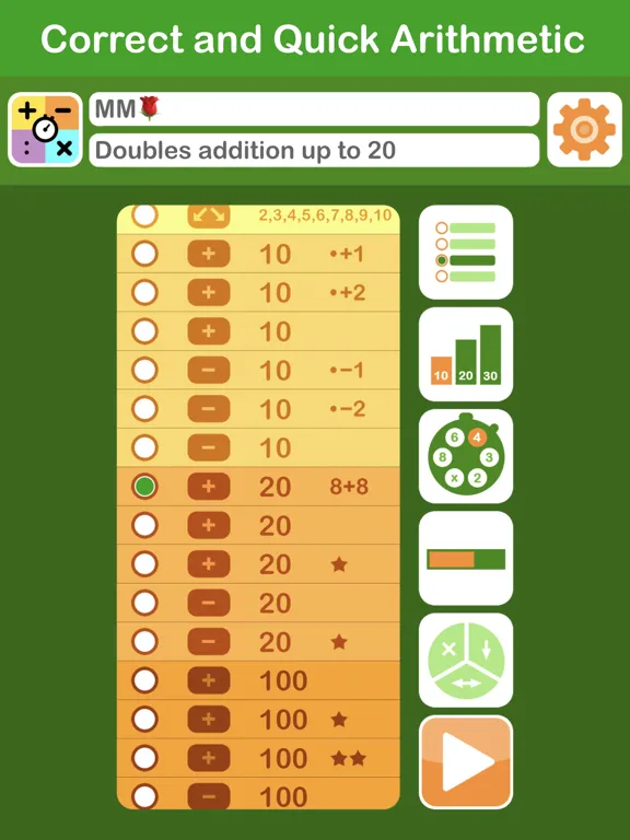 Correct and Quick Arithmetic iPad  স্ক্রিনশট