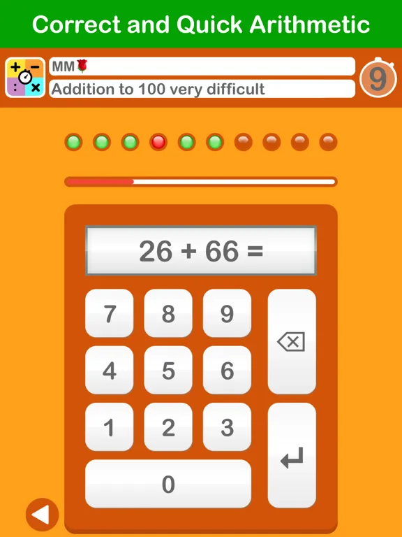 Correct and Quick Arithmetic iPad  স্ক্রিনশট