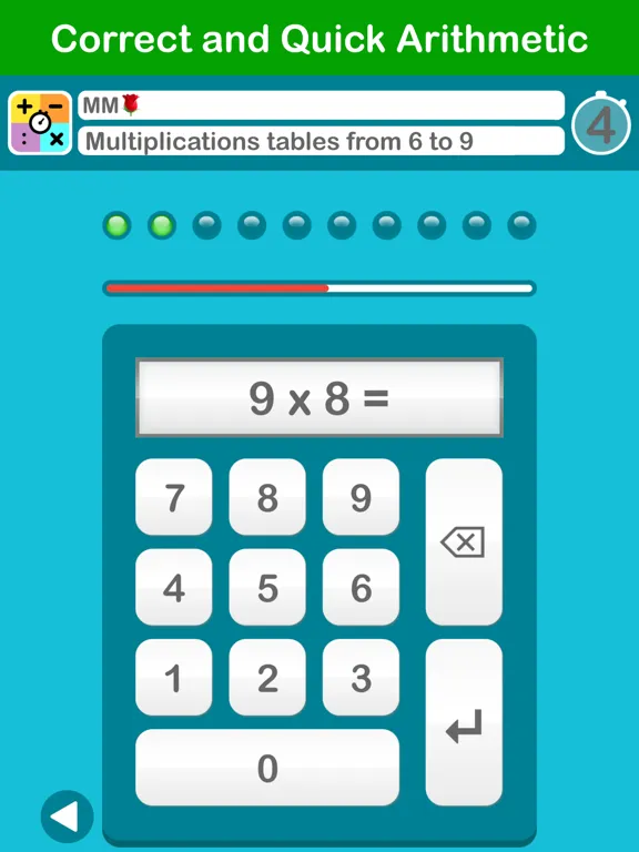 Correct and Quick Arithmetic iPad  স্ক্রিনশট