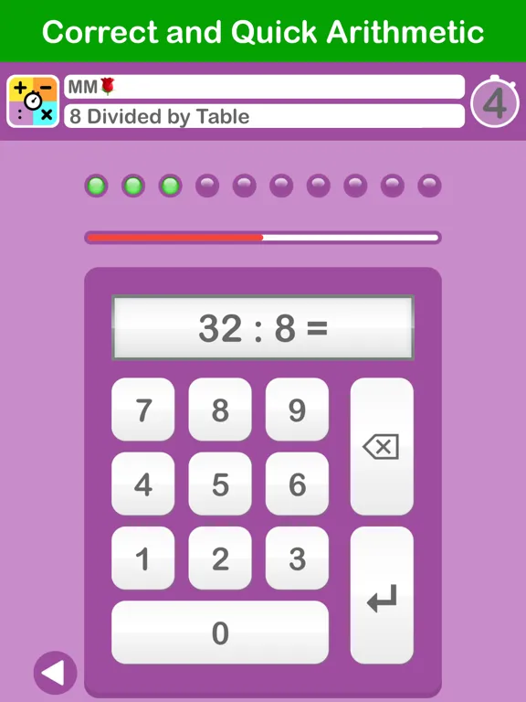 Correct and Quick Arithmetic iPad  স্ক্রিনশট