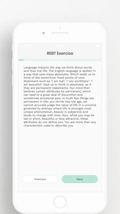 Ảnh chụp màn hình của REBT Guide to Emotions