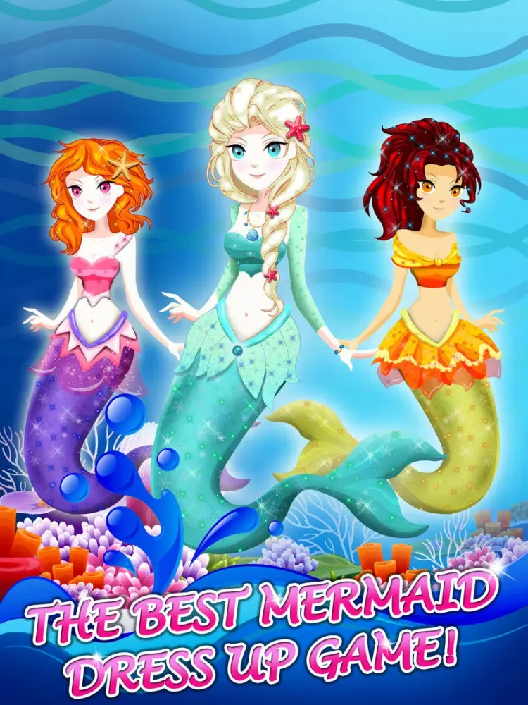 Ảnh chụp màn hình của Little Mermaid Princess Dress-Up Games For Girls iPad 