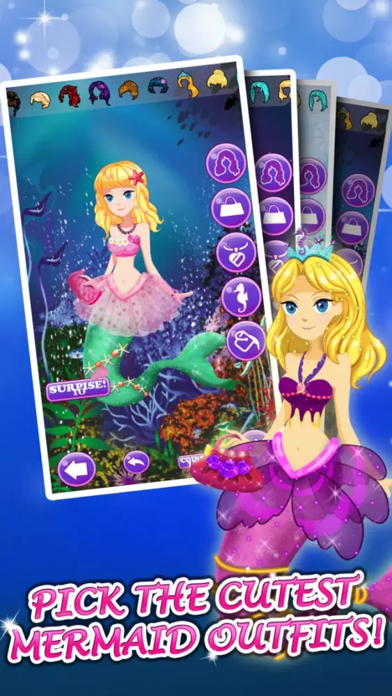 Ảnh chụp màn hình của Little Mermaid Princess Dress-Up Games For Girls