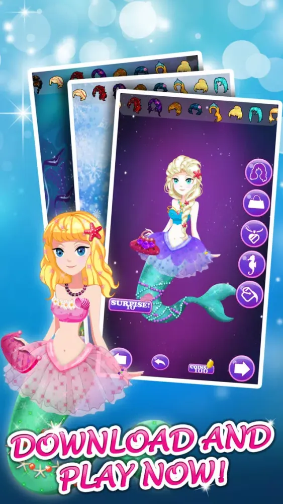 Ảnh chụp màn hình của Little Mermaid Princess Dress-Up Games For Girls