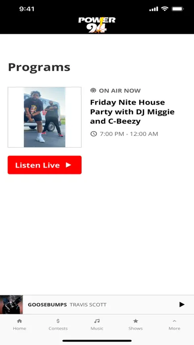 Screenshot di Power 94 WJTT FM
