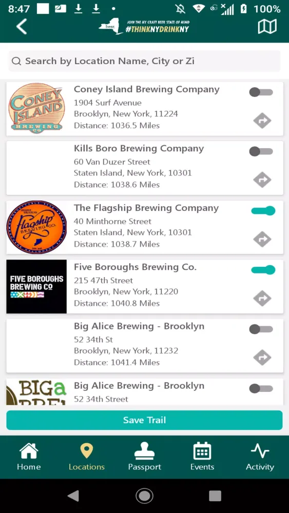 Скриншоты New York State Craft Beer App