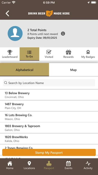 Zrzuty ekranu Ohio on Tap