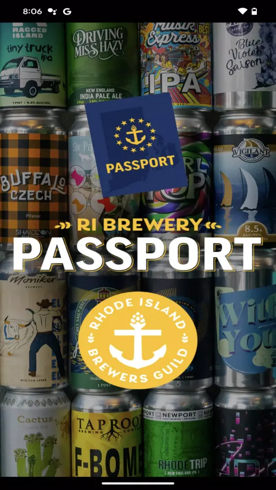 Rhode Island Brewery Passport Screenshots