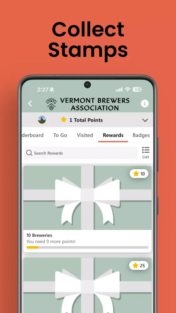 Vermont Brewery Challenge Screenshots