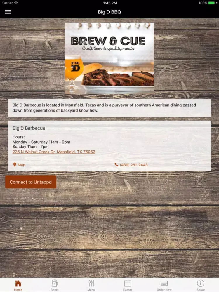 Big D BBQ Mansfield iPad  স্ক্রিনশট